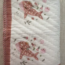 Weaves of Tradition White & Brown Cartoon Characters 210 GSM Cotton Single Bed Blanket-image-91