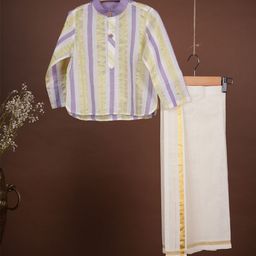 MIRALI Boys Striped Kurta Sets-image-90