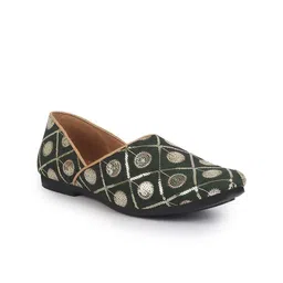 FAUSTO Men Ethnic - Embellished Slip On Mojaris-image-96