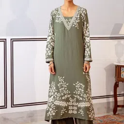 Anouk Women Floral Printed Regular Kurta with Palazzos-picture-18