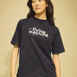 Flying Machine K-Street X Boxy Fit Washed T-Shirt-image-30