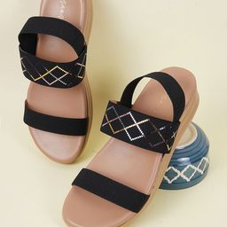 Mast & Harbour Women Open Toe Flats-10