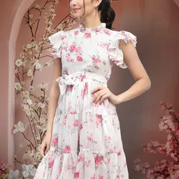 SZN Floral Printed Fit & Flare Dress-picture-34