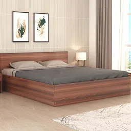 CURIOUS LIFESTYLE Brown Engineered Wooden Single Bed With Storage-11