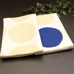 peppy little things 2-Pcs Cream-Coloured & Blue Printed KitchenTowels-32