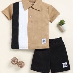 YK Boys Colourblocked Short Sleeves T-Shirt With Shorts-image-27