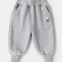 LULU & SKY Unisex Kids Tapered Fit High-Rise Joggers Trousers-image-71
