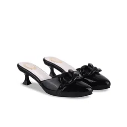 Stylestry Printed Block Sandals with Bows-51