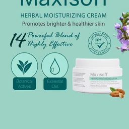 Maxisoft Herbal Moisturizing Cream with Shea Butter & Almond - 50 g image 5