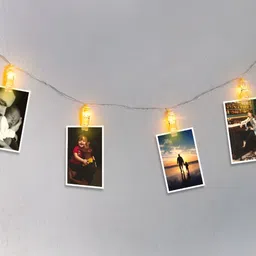 SPARK WORLD Yellow Photo Clip String Lights image 4
