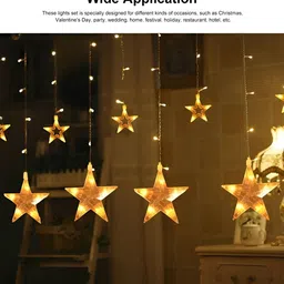 SPARK WORLD Yellow Star Shape String Lights image 3