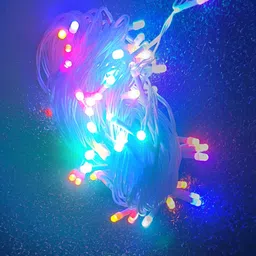 SPARK WORLD White Rice Shape String Lights image 4