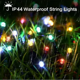 SPARK WORLD Black Rice Shape String Lights image 2