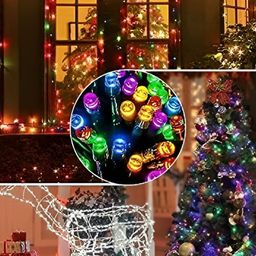 SPARK WORLD Green & Pink Cylindrical Shape String Lights image 2