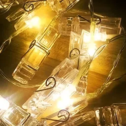 SPARK WORLD Transparent Photo Clip String Lights image 2