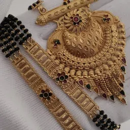 V.K.PAYAL.JEWELLERY Gold-Plated Artificial Beaded Mangalsutra-picture-28