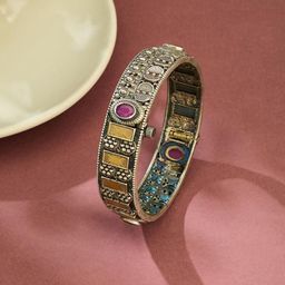 Fabindia Stone-Studded Openable Bangle-image-79