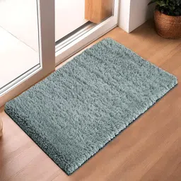 Aura Grey Self-Design Anti-Skid Doormats-image-46