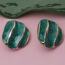 Palli Creation Oval Studs Earrings-33