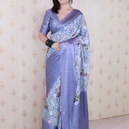 ELITE WEAVES Woven Design Zari Poly Georgette Saree-image-77