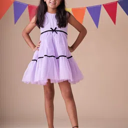 KidsDew Net Fit & Flare Dress-image-53
