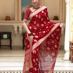 revika Woven Design Zari Pure Silk Kanjeevaram Saree-picture-27