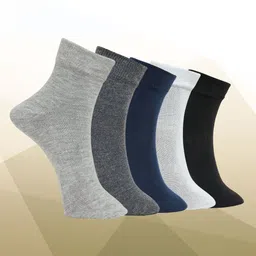 MJE Pack Of 5 Ankle-Length Socks-image-85