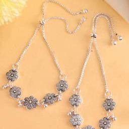 Sangria Silver-Plated Anklet-0