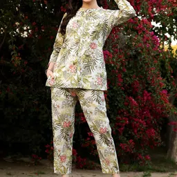KALINI  Printed Shirt With Trousers Co-Ords-picture-15