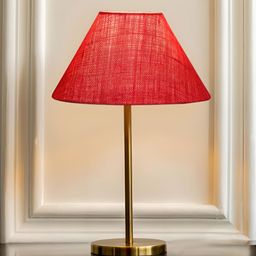 Aura Pink Metal Contemporary Frusturical Shaped Table Lamp-image-15