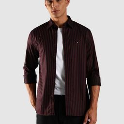 Tommy Hilfiger Striped Embroidered Oxford Woven Casual Shirt-picture-18