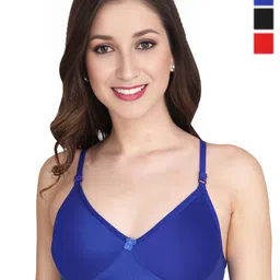 Liigne Pack Of 3 Solid Full Coverage Lightly Padded Bra-picture-16