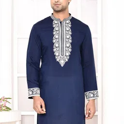 MAAHI FABS Men Floral Thread Work Kurta-picture-44