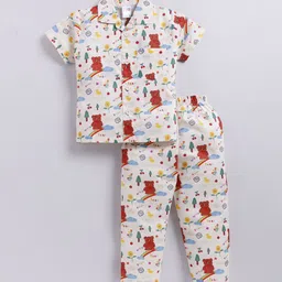 NAUTI KIDZ Boys Pure Cotton Printed Night suit-picture-10