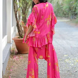Foram Patel Printed Tunic & Inner With Palazzos Co-Ords image 2