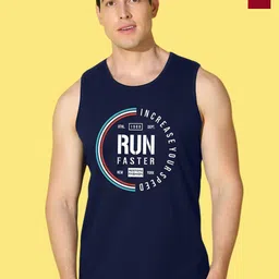 WOOSTRO Pack Of 2 Printed Combed Cotton Gym Vests VWS26(ALONE MAROON)(RUN NAVY)-image-97