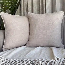 EXPORT HOUSE Cream Set of 2 Square Cushion Covers-54