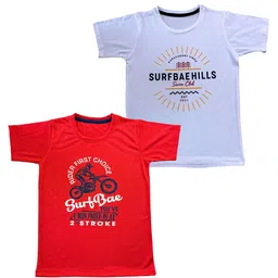 Surfbae Kids Typography 2 Printed Applique T-shirt-image-30