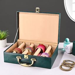 Kuber Industries Teal Set of 2 Regular Jewellery Organiser Organisers-27