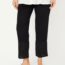 max Women Solid Cotton Trousers-image-77