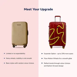 Provogue Set Of 2 Loop Printed Hard-Sided Medium & Cabin Trolley Bag image 3