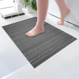 Aura Black Textured Anti-Skid BathRugs-image-26