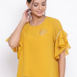 OTIRA Women Embellished Bell Sleeve Top-image-78