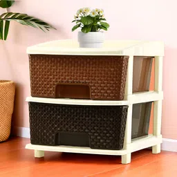 RUBOXA Brown 2-Layer Drawer Organisers-19