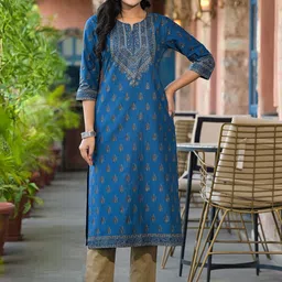 Juniper Women Ethnic Motifs Printed Kurta-image-78