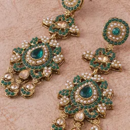 VATSALYA creation Gold-Plated Alloy Earrings-image-39