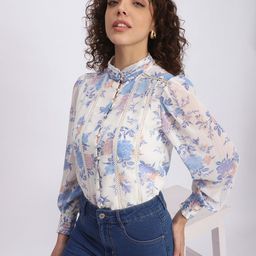 R&B Floral Print long Top-picture-18