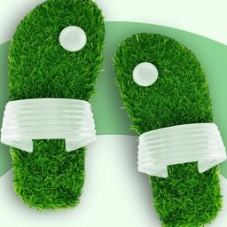 ADJ Men White Rubber Flip Flops-image-86