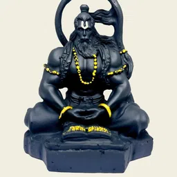 SSS SCULPTURE Black Religious Hanuman Idol Showpiece-image-62