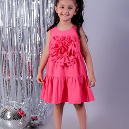 LIL DRAMA Round Neck Sleeveless A-Line Dress-picture-13